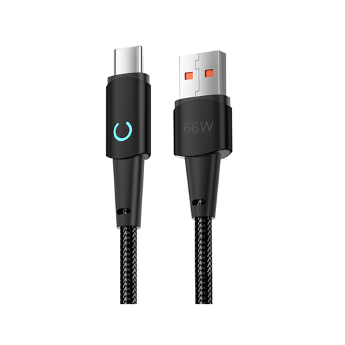 Кабель Deppa Moon USB - Type-C 66W 6A 1.2m Black фото 